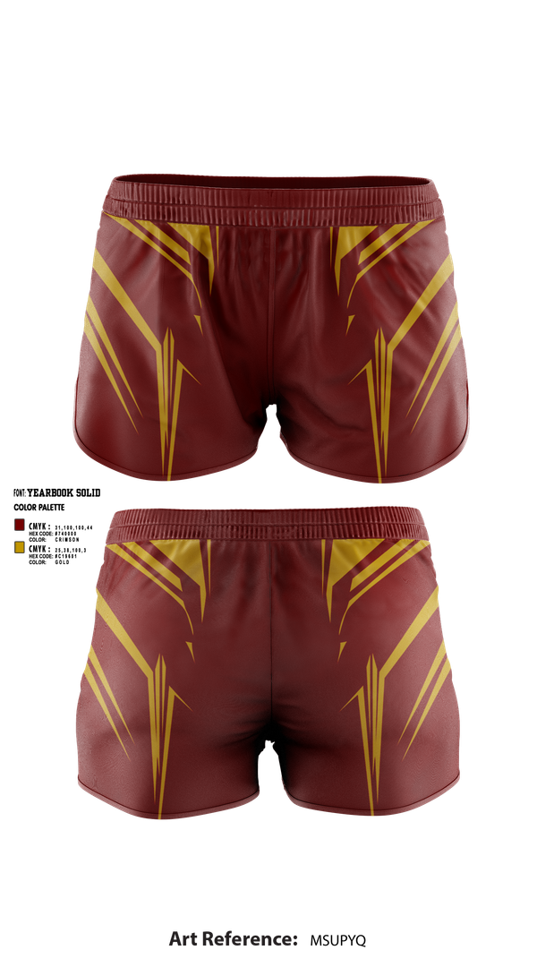Womens Shorts, Kingston High School Cheer, Cheer, Teamtime, Team time, sublimation, custom sports apparel, team uniforms, spirit wear, spiritwear, sports uniforms, custom shirts, team store, custom team store, fundraiser sports, apparel fundraiser