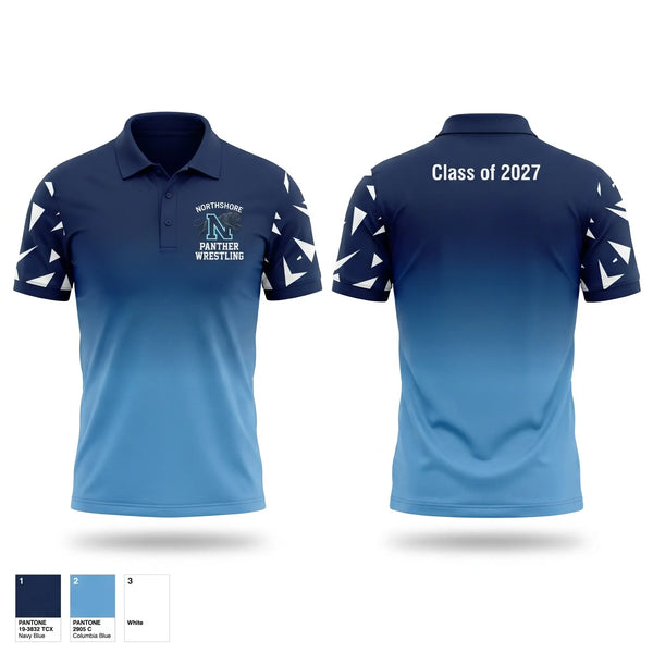 Short Sleeve Performance Polo, Northshore Panthers, Wrestling, Teamtime, Team time, sublimation, custom sports apparel, team uniforms, spirit wear, spiritwear, sports uniforms, custom shirts, team store, custom team store, fundraiser sports, apparel fundraiser