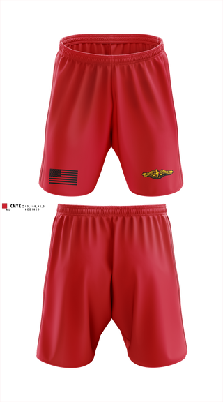 Athletic Shorts With Pockets, USS Nebraska, Navy, Teamtime, Team time, sublimation, custom sports apparel, team uniforms, spirit wear, spiritwear, sports uniforms, custom shirts, team store, custom team store, fundraiser sports, apparel fundraiser
