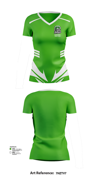 Womens Short Sleeve Vneck Shirt, Cloudcroft Bears Band, Spirit Store, Teamtime, Team time, sublimation, custom sports apparel, team uniforms, spirit wear, spiritwear, sports uniforms, custom shirts, team store, custom team store, fundraiser sports, apparel fundraiser