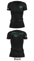 North Oldham Mustangs 77604898 Women's Short Sleeve V-neck Shirt - 38