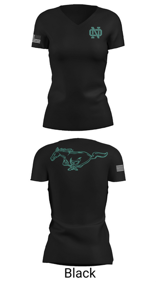Womens Short Sleeve Vneck Shirt, North Oldham Mustangs, Baseball, Teamtime, Team time, sublimation, custom sports apparel, team uniforms, spirit wear, spiritwear, sports uniforms, custom shirts, team store, custom team store, fundraiser sports, apparel fundraiser
