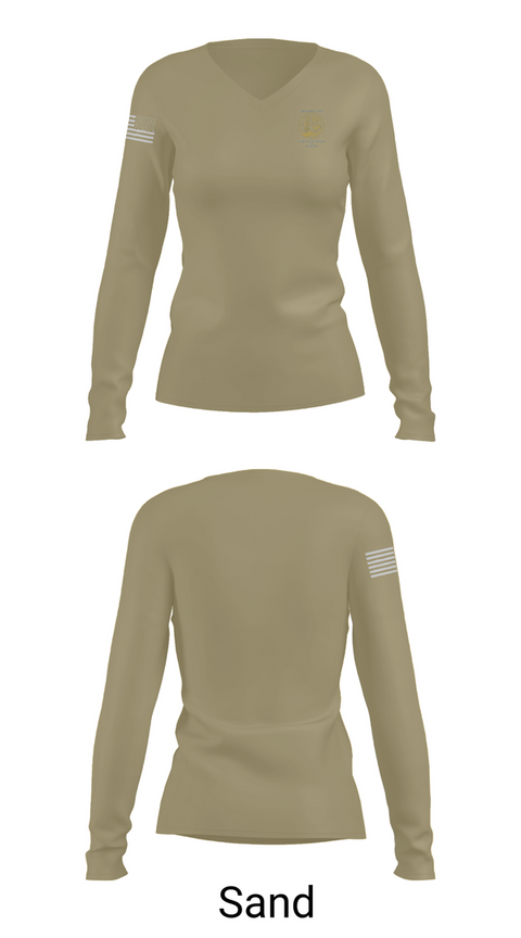 Womens Long Sleeve Vneck Shirt, Dept. of the Army Criminal Investigation Division, , Teamtime, Team time, sublimation, custom sports apparel, team uniforms, spirit wear, spiritwear, sports uniforms, custom shirts, team store, custom team store, fundraiser sports, apparel fundraiser
