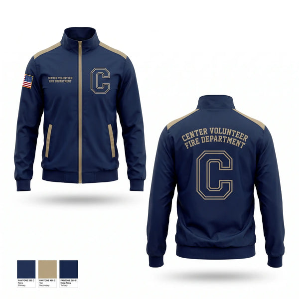 Windbreaker, Center volunteer Fire department, Fire Department, Teamtime, Team time, sublimation, custom sports apparel, team uniforms, spirit wear, spiritwear, sports uniforms, custom shirts, team store, custom team store, fundraiser sports, apparel fundraiser