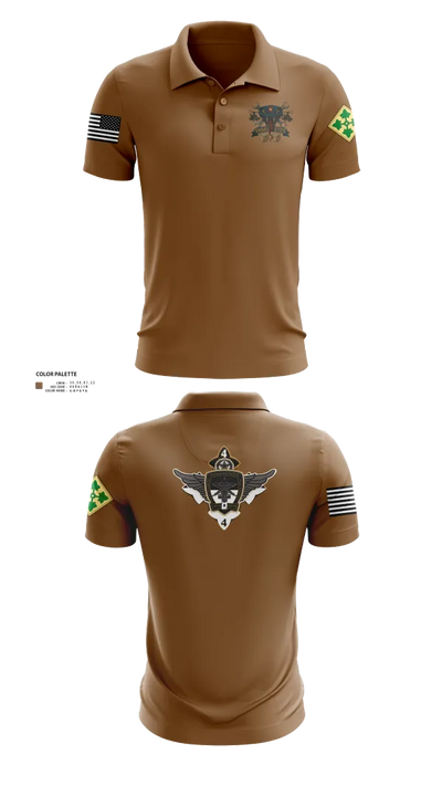 4-4 AB ECHO COMPANY 91942241 Short Sleeve Performance Polo - 22