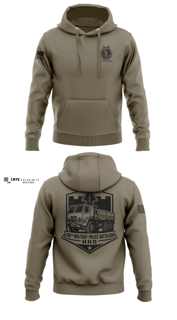 Hoodie, 118th Military Police Battalion, National Guard, Teamtime, Team time, sublimation, custom sports apparel, team uniforms, spirit wear, spiritwear, sports uniforms, custom shirts, team store, custom team store, fundraiser sports, apparel fundraiser