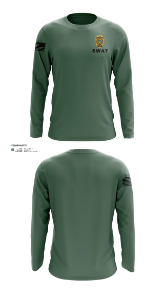 Long Sleeve Performance Shirt, Springfield Ohio SWAT, Police, Teamtime, Team time, sublimation, custom sports apparel, team uniforms, spirit wear, spiritwear, sports uniforms, custom shirts, team store, custom team store, fundraiser sports, apparel fundraiser