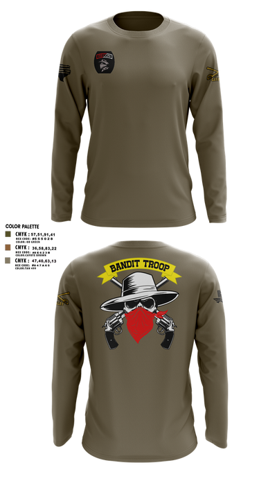 6-9 bandit troop 98315897 Long Sleeve Performance Shirt 3