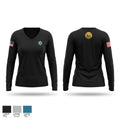 Thayer County Sheriff Women's Long Sleeve V-neck Shirt - 1