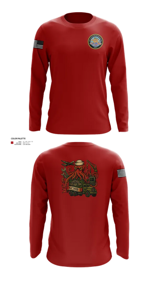 Long Sleeve Performance Shirt, Navy Cargo Handling Battalion One, Navy, Teamtime, Team time, sublimation, custom sports apparel, team uniforms, spirit wear, spiritwear, sports uniforms, custom shirts, team store, custom team store, fundraiser sports, apparel fundraiser