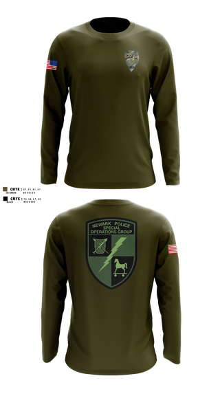 Long Sleeve Performance Shirt, Newark Police Special Operations Group, Police, Teamtime, Team time, sublimation, custom sports apparel, team uniforms, spirit wear, spiritwear, sports uniforms, custom shirts, team store, custom team store, fundraiser sports, apparel fundraiser