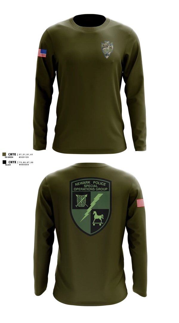 Long Sleeve Performance Shirt, Newark Police Special Operations Group, Police, Teamtime, Team time, sublimation, custom sports apparel, team uniforms, spirit wear, spiritwear, sports uniforms, custom shirts, team store, custom team store, fundraiser sports, apparel fundraiser