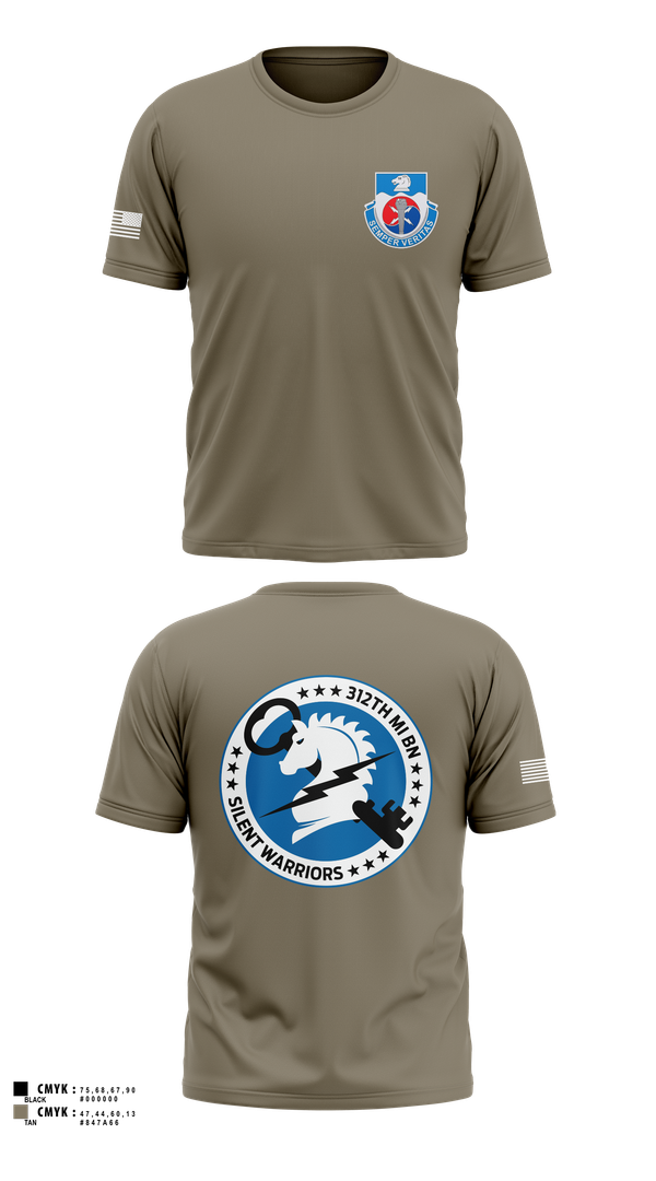 Old School Cotton Feel Shirt, 312th Military Intelligence Battalion, , Teamtime, Team time, sublimation, custom sports apparel, team uniforms, spirit wear, spiritwear, sports uniforms, custom shirts, team store, custom team store, fundraiser sports, apparel fundraiser