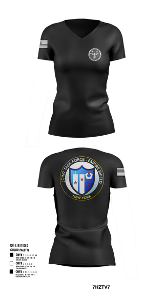 Womens Short Sleeve Vneck Shirt, Empire Shield, , Teamtime, Team time, sublimation, custom sports apparel, team uniforms, spirit wear, spiritwear, sports uniforms, custom shirts, team store, custom team store, fundraiser sports, apparel fundraiser