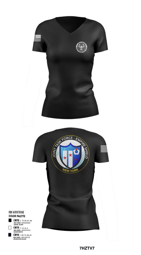 Womens Short Sleeve Vneck Shirt, Empire Shield, , Teamtime, Team time, sublimation, custom sports apparel, team uniforms, spirit wear, spiritwear, sports uniforms, custom shirts, team store, custom team store, fundraiser sports, apparel fundraiser