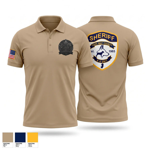 Short Sleeve Performance Polo, CMCSO k9, Police, Teamtime, Team time, sublimation, custom sports apparel, team uniforms, spirit wear, spiritwear, sports uniforms, custom shirts, team store, custom team store, fundraiser sports, apparel fundraiser