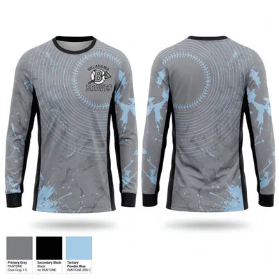 Oklahoma Braves 79825689 Long Sleeve Performance Shirt 1