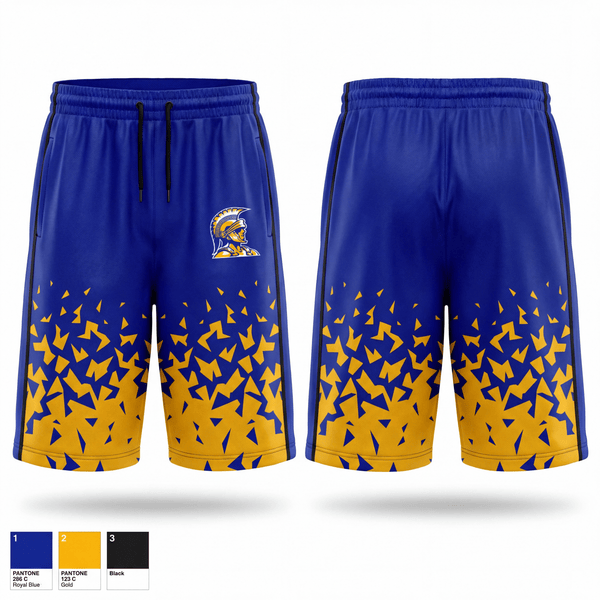Mens Reversible Basketball Shorts, Lakeview Spartans, Men's Basketball, Teamtime, Team time, sublimation, custom sports apparel, team uniforms, spirit wear, spiritwear, sports uniforms, custom shirts, team store, custom team store, fundraiser sports, apparel fundraiser