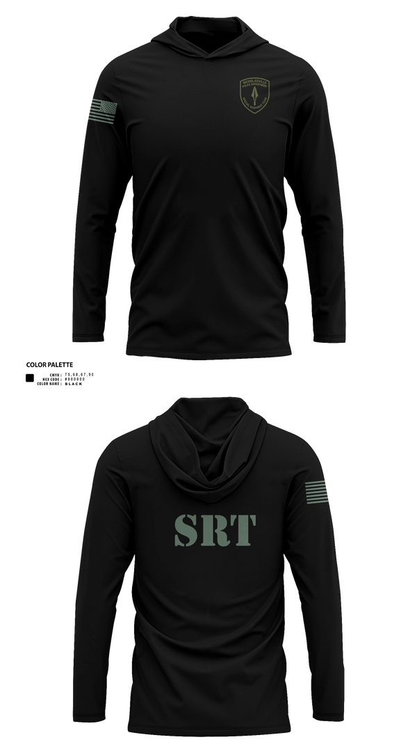 Long Sleeve Hooded Sun Shirt, Nicholasville Police Department Special Response Team, Police, Teamtime, Team time, sublimation, custom sports apparel, team uniforms, spirit wear, spiritwear, sports uniforms, custom shirts, team store, custom team store, fundraiser sports, apparel fundraiser