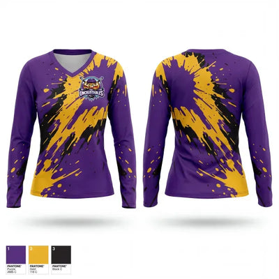 The Uncrustables 48200657 Women's Long Sleeve V-neck Shirt - 1