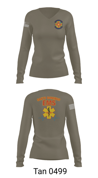 Womens Long Sleeve Vneck Shirt, SDEMS, , Teamtime, Team time, sublimation, custom sports apparel, team uniforms, spirit wear, spiritwear, sports uniforms, custom shirts, team store, custom team store, fundraiser sports, apparel fundraiser