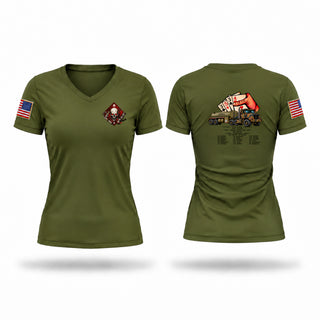 Womens Short Sleeve Vneck Shirt, SROC 1-27, Marines, Teamtime, Team time, sublimation, custom sports apparel, team uniforms, spirit wear, spiritwear, sports uniforms, custom shirts, team store, custom team store, fundraiser sports, apparel fundraiser