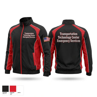 Windbreaker, Transportion Technology Center Emergency Services, Fire Department, Teamtime, Team time, sublimation, custom sports apparel, team uniforms, spirit wear, spiritwear, sports uniforms, custom shirts, team store, custom team store, fundraiser sports, apparel fundraiser
