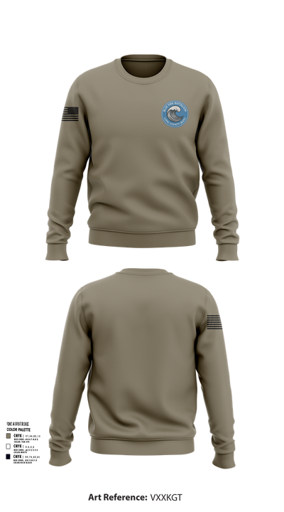 Blue Tide Battalion 71276449 Crew Neck Sweatshirt - 103