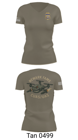 Womens Short Sleeve Vneck Shirt, Newark FAMS, , Teamtime, Team time, sublimation, custom sports apparel, team uniforms, spirit wear, spiritwear, sports uniforms, custom shirts, team store, custom team store, fundraiser sports, apparel fundraiser