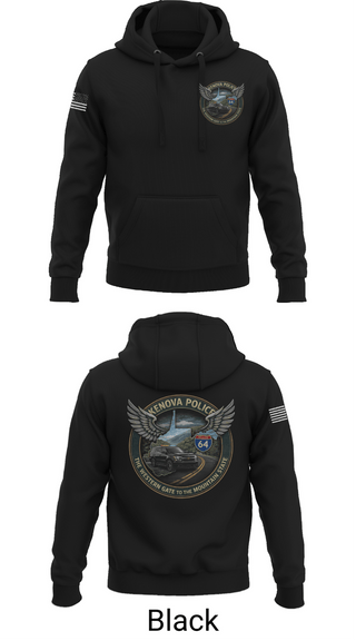 Hoodie, Kenova Police Department, Police, Teamtime, Team time, sublimation, custom sports apparel, team uniforms, spirit wear, spiritwear, sports uniforms, custom shirts, team store, custom team store, fundraiser sports, apparel fundraiser