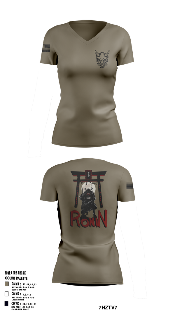 Womens Short Sleeve Vneck Shirt, Ronin, , Teamtime, Team time, sublimation, custom sports apparel, team uniforms, spirit wear, spiritwear, sports uniforms, custom shirts, team store, custom team store, fundraiser sports, apparel fundraiser