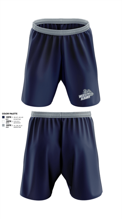 West Albany Bulldogs 38945796 Athletic Shorts With Pockets - 2