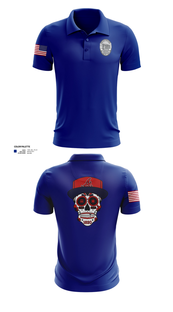 Short Sleeve Performance Polo, Cheraw, Police, Teamtime, Team time, sublimation, custom sports apparel, team uniforms, spirit wear, spiritwear, sports uniforms, custom shirts, team store, custom team store, fundraiser sports, apparel fundraiser
