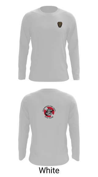 Long Sleeve Performance Shirt, Benwood Fire/dive, Fire Department, Teamtime, Team time, sublimation, custom sports apparel, team uniforms, spirit wear, spiritwear, sports uniforms, custom shirts, team store, custom team store, fundraiser sports, apparel fundraiser