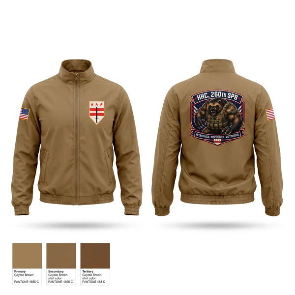 Windbreaker, HHC, 260th SPB, Army, Teamtime, Team time, sublimation, custom sports apparel, team uniforms, spirit wear, spiritwear, sports uniforms, custom shirts, team store, custom team store, fundraiser sports, apparel fundraiser