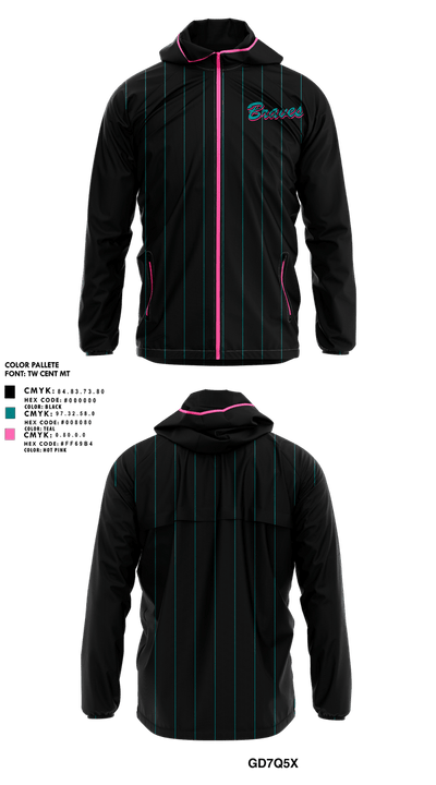 Salina Braves 29217545 Windbreaker - 1