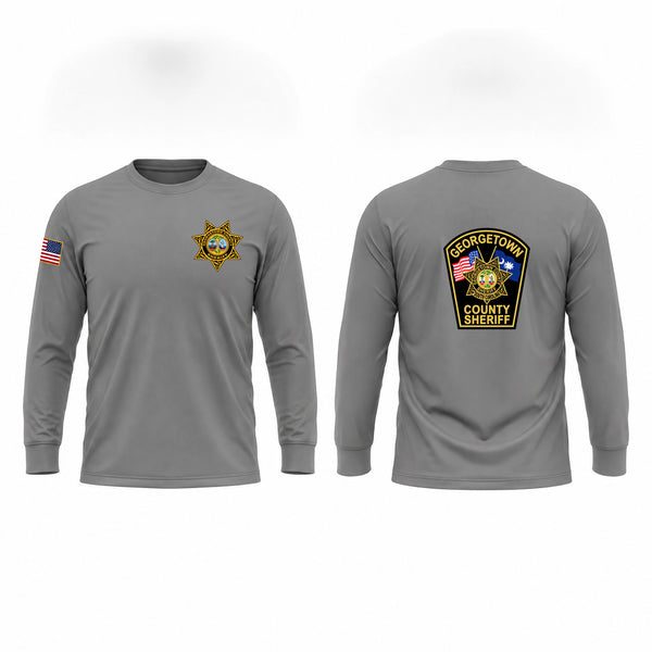 Long Sleeve Performance Shirt, Georgetown County Sheriffs Office, Police, Teamtime, Team time, sublimation, custom sports apparel, team uniforms, spirit wear, spiritwear, sports uniforms, custom shirts, team store, custom team store, fundraiser sports, apparel fundraiser