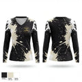 Glove & Glory 38974394 Women's Long Sleeve V-neck Shirt - 1