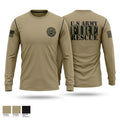 U. S. ARMY FIRE RESCUE Long Sleeve Performance Shirt - 1