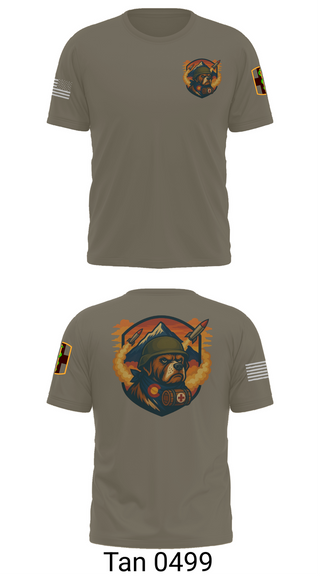 Old School Cotton Feel Shirt, 10th Field Hospital (FWD), , Teamtime, Team time, sublimation, custom sports apparel, team uniforms, spirit wear, spiritwear, sports uniforms, custom shirts, team store, custom team store, fundraiser sports, apparel fundraiser