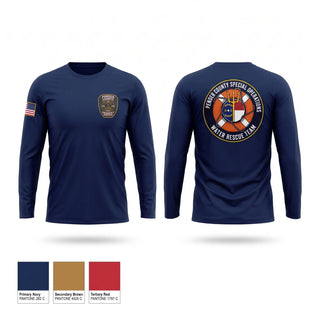 Long Sleeve Performance Shirt, Pender county swiftwater, Fire Department, Teamtime, Team time, sublimation, custom sports apparel, team uniforms, spirit wear, spiritwear, sports uniforms, custom shirts, team store, custom team store, fundraiser sports, apparel fundraiser