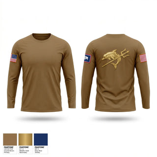 Long Sleeve Performance Shirt, USS WYOMING, Navy, Teamtime, Team time, sublimation, custom sports apparel, team uniforms, spirit wear, spiritwear, sports uniforms, custom shirts, team store, custom team store, fundraiser sports, apparel fundraiser