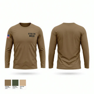 Long Sleeve Performance Shirt, 572D GS MICO, Army, Teamtime, Team time, sublimation, custom sports apparel, team uniforms, spirit wear, spiritwear, sports uniforms, custom shirts, team store, custom team store, fundraiser sports, apparel fundraiser