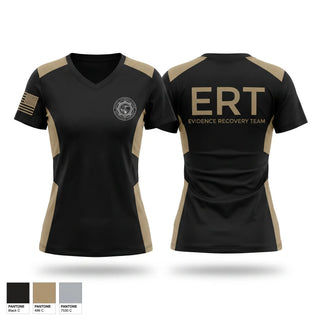 Womens Short Sleeve Vneck Shirt, Evidence Recovery Team, Police, Teamtime, Team time, sublimation, custom sports apparel, team uniforms, spirit wear, spiritwear, sports uniforms, custom shirts, team store, custom team store, fundraiser sports, apparel fundraiser