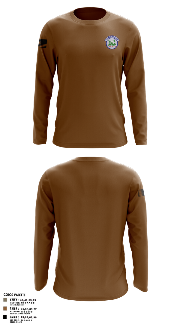 Long Sleeve Performance Shirt, 151st Army Band, , Teamtime, Team time, sublimation, custom sports apparel, team uniforms, spirit wear, spiritwear, sports uniforms, custom shirts, team store, custom team store, fundraiser sports, apparel fundraiser