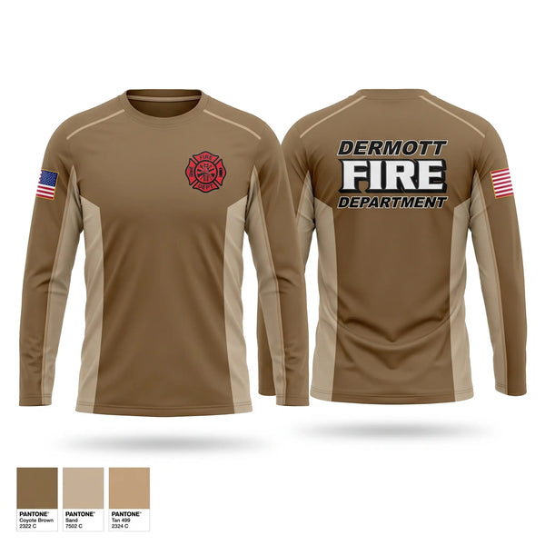 Long Sleeve Performance Shirt, Dermott Fire Department, Fire Department, Teamtime, Team time, sublimation, custom sports apparel, team uniforms, spirit wear, spiritwear, sports uniforms, custom shirts, team store, custom team store, fundraiser sports, apparel fundraiser