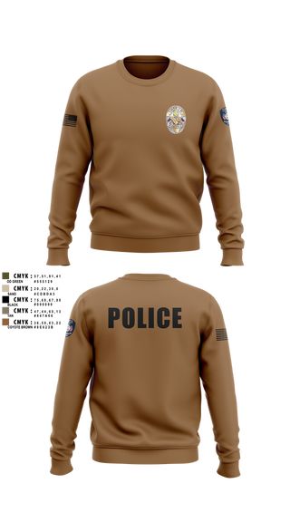 Crew Neck Sweatshirt, Miami Police Department, , Teamtime, Team time, sublimation, custom sports apparel, team uniforms, spirit wear, spiritwear, sports uniforms, custom shirts, team store, custom team store, fundraiser sports, apparel fundraiser