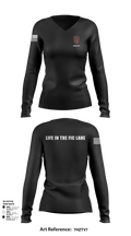 III MEF G-9 26975177 Women's Long Sleeve V-neck Shirt - 103