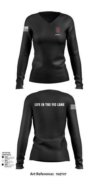 Womens Long Sleeve Vneck Shirt, III MEF G-9, Marines, Teamtime, Team time, sublimation, custom sports apparel, team uniforms, spirit wear, spiritwear, sports uniforms, custom shirts, team store, custom team store, fundraiser sports, apparel fundraiser