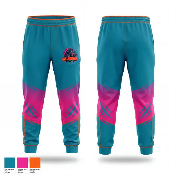 Sweatpants, HELLHOUNDS, Baseball, Teamtime, Team time, sublimation, custom sports apparel, team uniforms, spirit wear, spiritwear, sports uniforms, custom shirts, team store, custom team store, fundraiser sports, apparel fundraiser